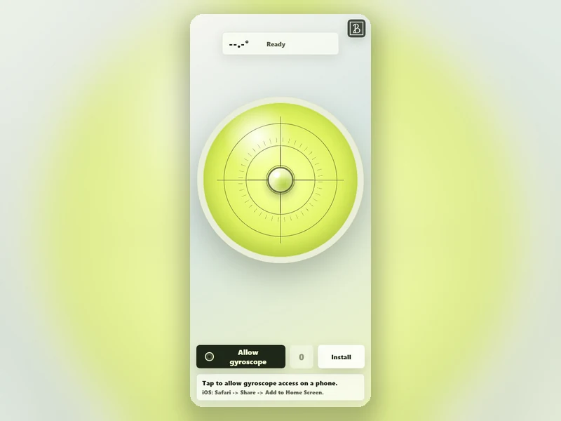 Level Mini-grensesnitt for et mobilt digitalt vater